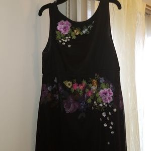 Adrianna Papell Long Black Evening Dress